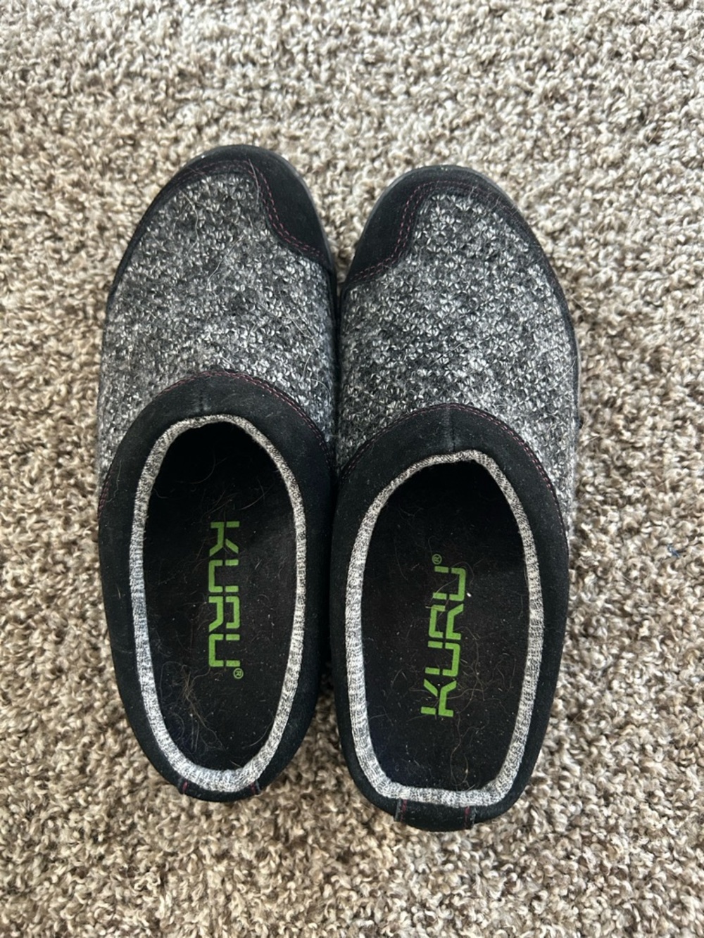 KURU Women’s Slip-On Shoes in Gray and Black